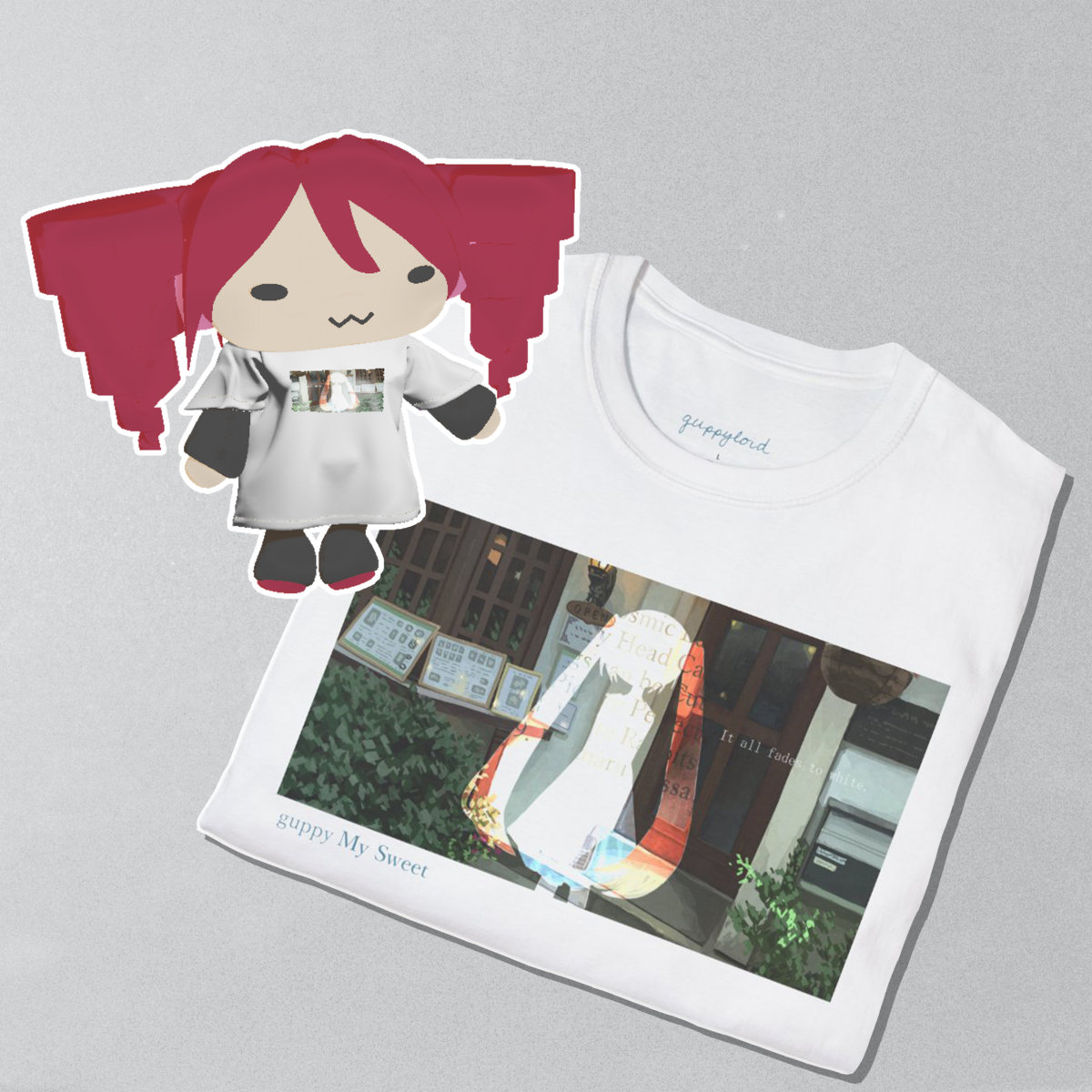 teto wearing my sweet t-shirt (design 2)